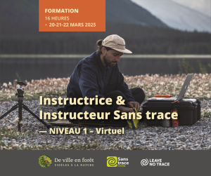 Niveau 1 Ι Instructrice • Instructeur Sans trace Ι 20-21-22 mars 2025